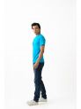 Liv Fit -Menswear-Crew Neck Tee H\S-Trq.Blue