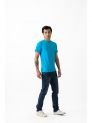 Liv Fit -Menswear-Crew Neck Tee H\S-Trq.Blue