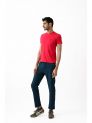 Live Fit- Menswear- V-Neck Tee H/S- Dark Red