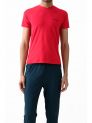 Live Fit- Menswear- V-Neck Tee H/S- Dark Red