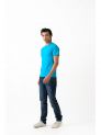 Live Fit- Menswear- V-Neck Tee H/S- Trq.Blue