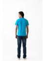 Live Fit- Menswear- V-Neck Tee H/S- Trq.Blue