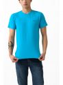 Live Fit- Menswear- V-Neck Tee H/S- Trq.Blue