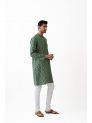 Sanskar- Menswear- Kurta Pyjama-Green