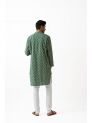 Sanskar- Menswear- Kurta Pyjama-Green