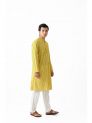 Sanskar- Menswear- Kurta Pyjama-Yellow