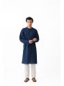 Sanskar- Menswear- Kurta Pyjama-Navy