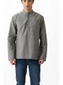 Sanskar- Menswear- Short Kurta- Grey