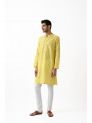 Sanskar- Menswear- Long Kurta- Yellow