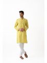 Sanskar- Menswear- Long Kurta- Yellow