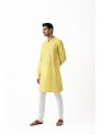 Sanskar- Menswear- Long Kurta- Yellow