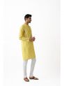 Sanskar- Menswear- Long Kurta- Yellow