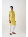 Sanskar- Menswear- Long Kurta- Yellow