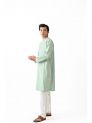 Sanskar- Menswear- Long Kurta- Pista