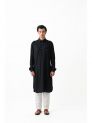 Sanskar- Menswear- Long Kurta-Black