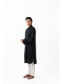 Sanskar- Menswear- Long Kurta-Black