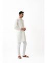 Sanskar- Menswear- Long Kurta- White