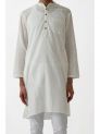 Sanskar- Menswear- Long Kurta- White