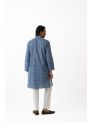 Sanskar- Menswear- Long Kurta-Indigo