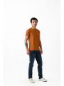 Sanskar-Menswear-Crew Neck Tee H\S-Rust