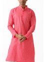 Sanskar- Menswear- Kurta Pyjama-Pink