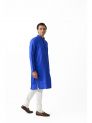 Sanskar- Menswear- Kurta Pyjama-Blue