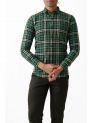 Sanskar-Menswear-Casual Shirt-Bottle Green Checks