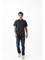 Sanskar-Menswear-Casual Shirt-Navy