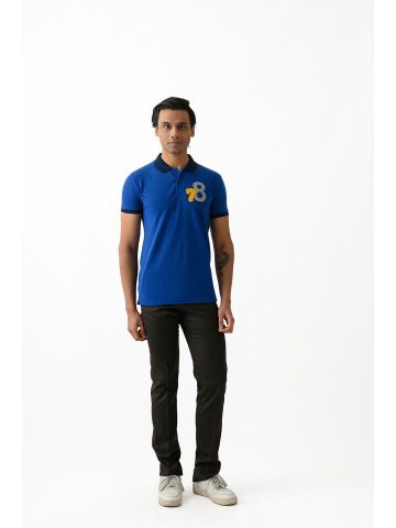 Sanskar-Menswear-Fashion Polo H\S-Indigo