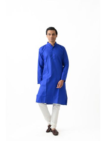 Sanskar- Menswear- Kurta Pyjama-Blue