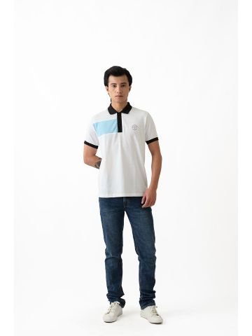 Sanskar-Menswear-Fashion Polo H\S-White