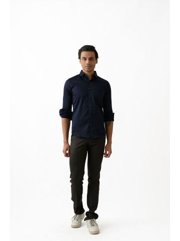 Sanskar-Menswear-Casual Shirt-Navy